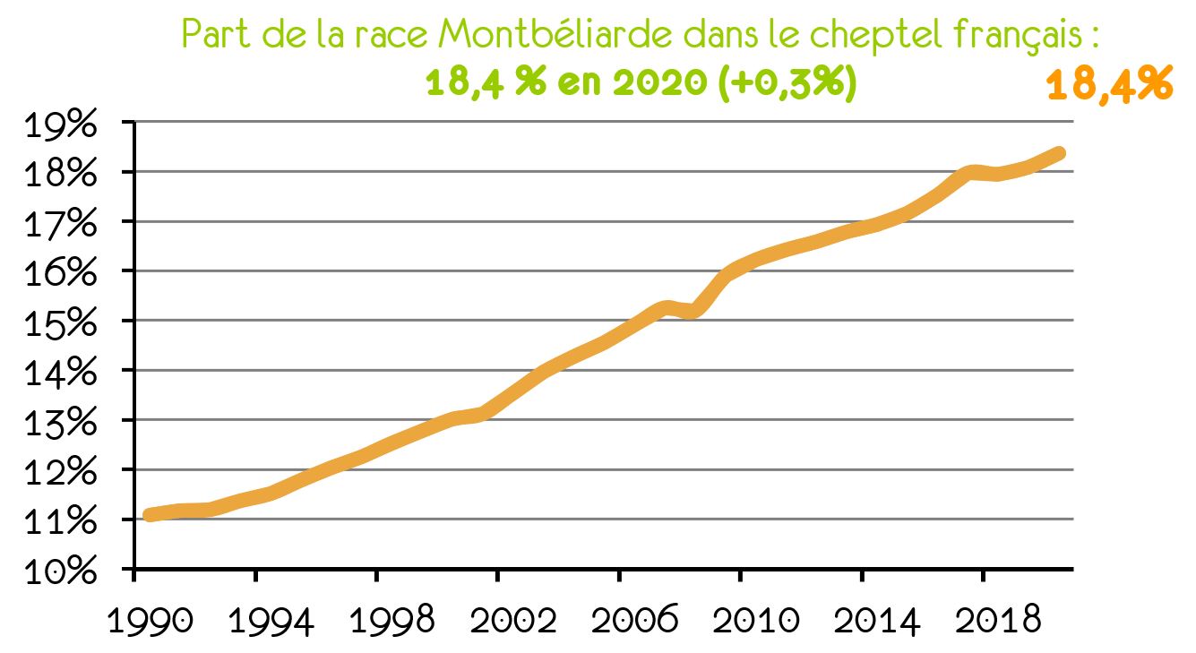 part de la Montbéliarde inscrite CL